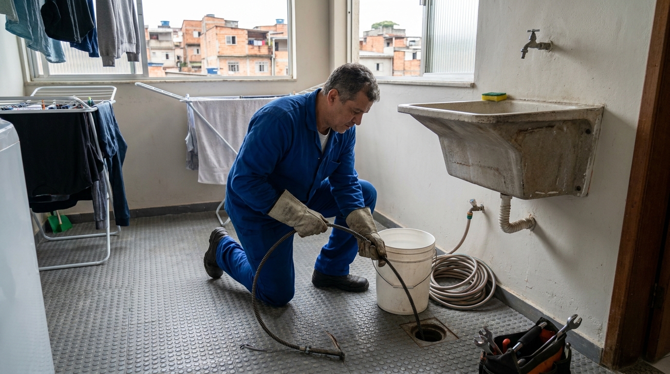Desentupimento de Ralos Externos no Barroso, Fortaleza‑CE
